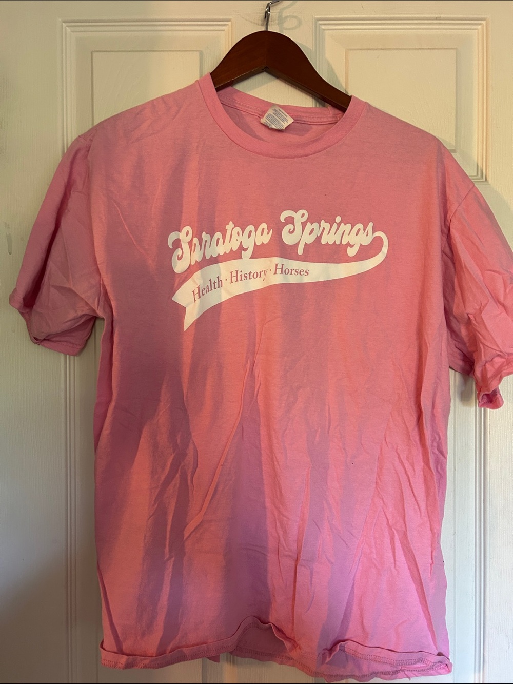 Port and Company Pink Saratoga Springs Graphic Tee